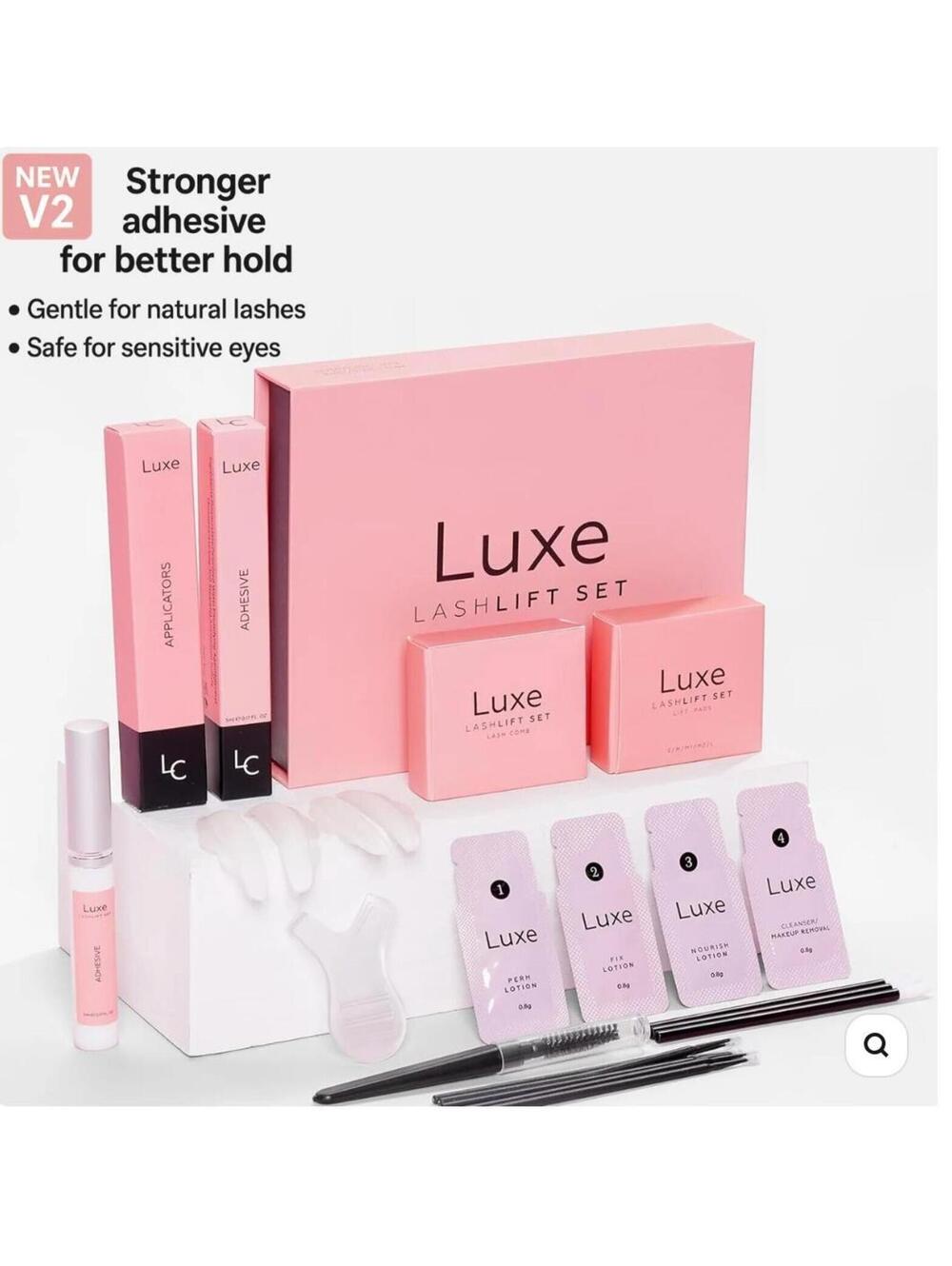 Luxe Cosmetics LashLift Kit Complete Set for Eyelash Lifting New Exp 10/31/2027